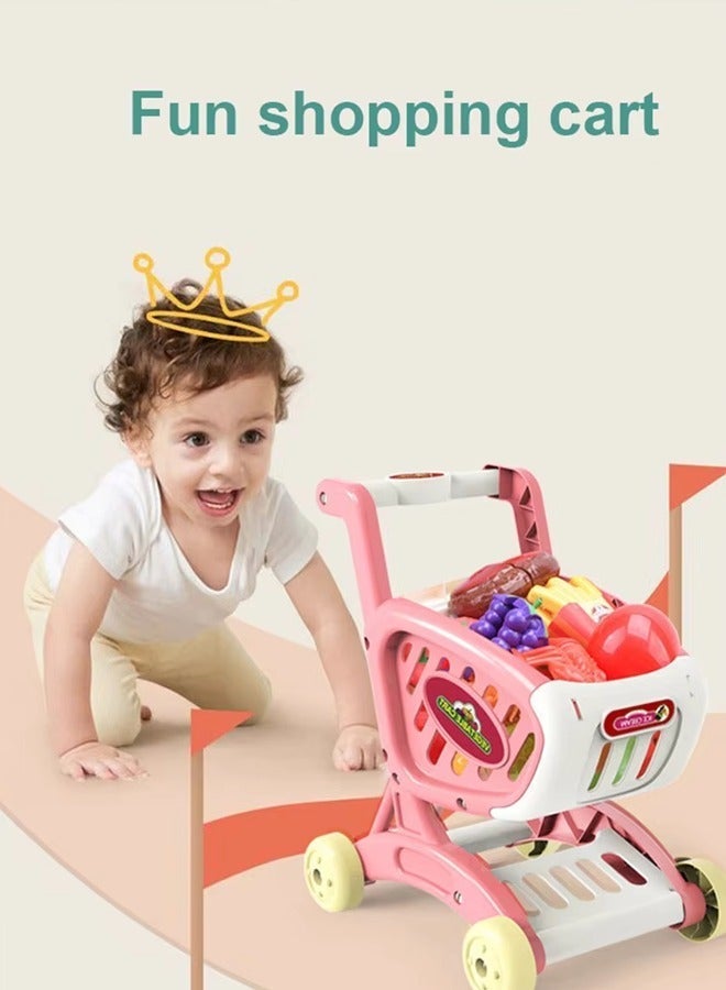 Vixplorn Baby shopping trolley, baby's first ‘mini-mart’, play and learn, unlock the little life, easy to install, parent-child interaction. - Image 5